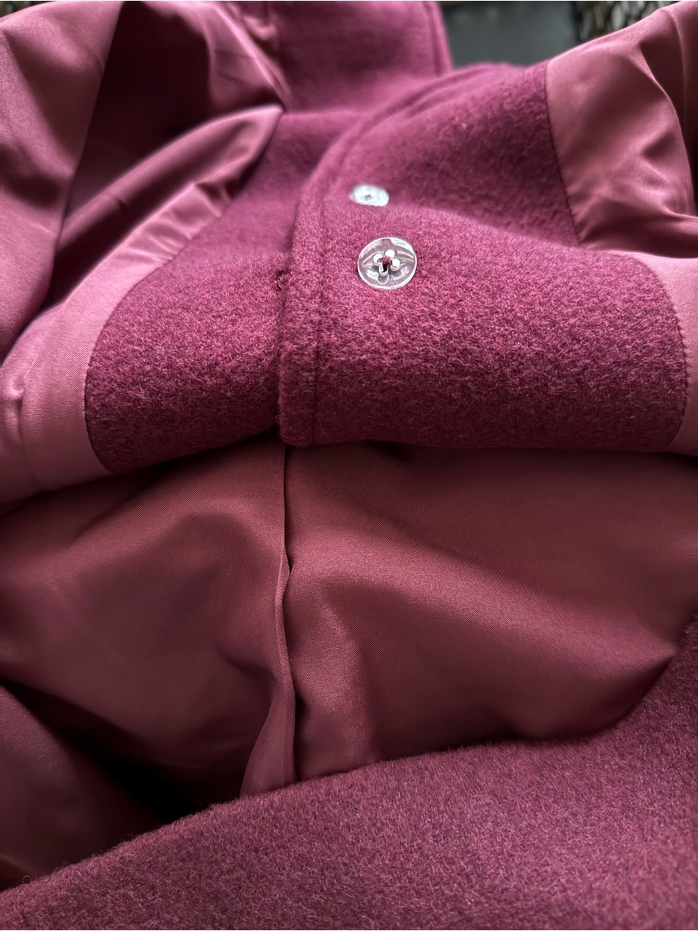 NWT J.Crew Factory Cropped Wool Blend Swing Coat & Buttons | Size L - Picture 7 of 10
